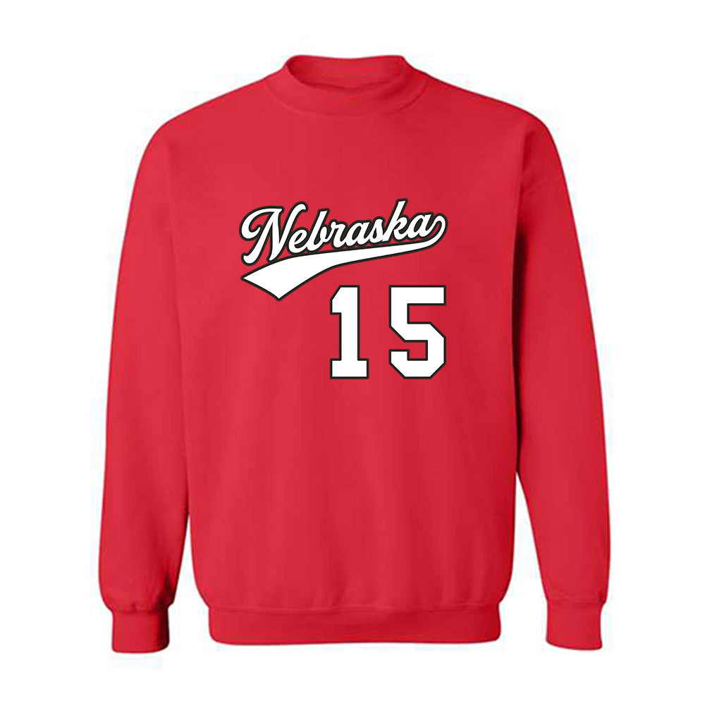 Nebraska - NCAA Women's Volleyball : Andi Jackson - Replica Shersey Crewneck Sweatshirt-0