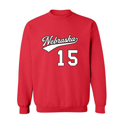 Nebraska - NCAA Women's Volleyball : Andi Jackson - Replica Shersey Crewneck Sweatshirt-0