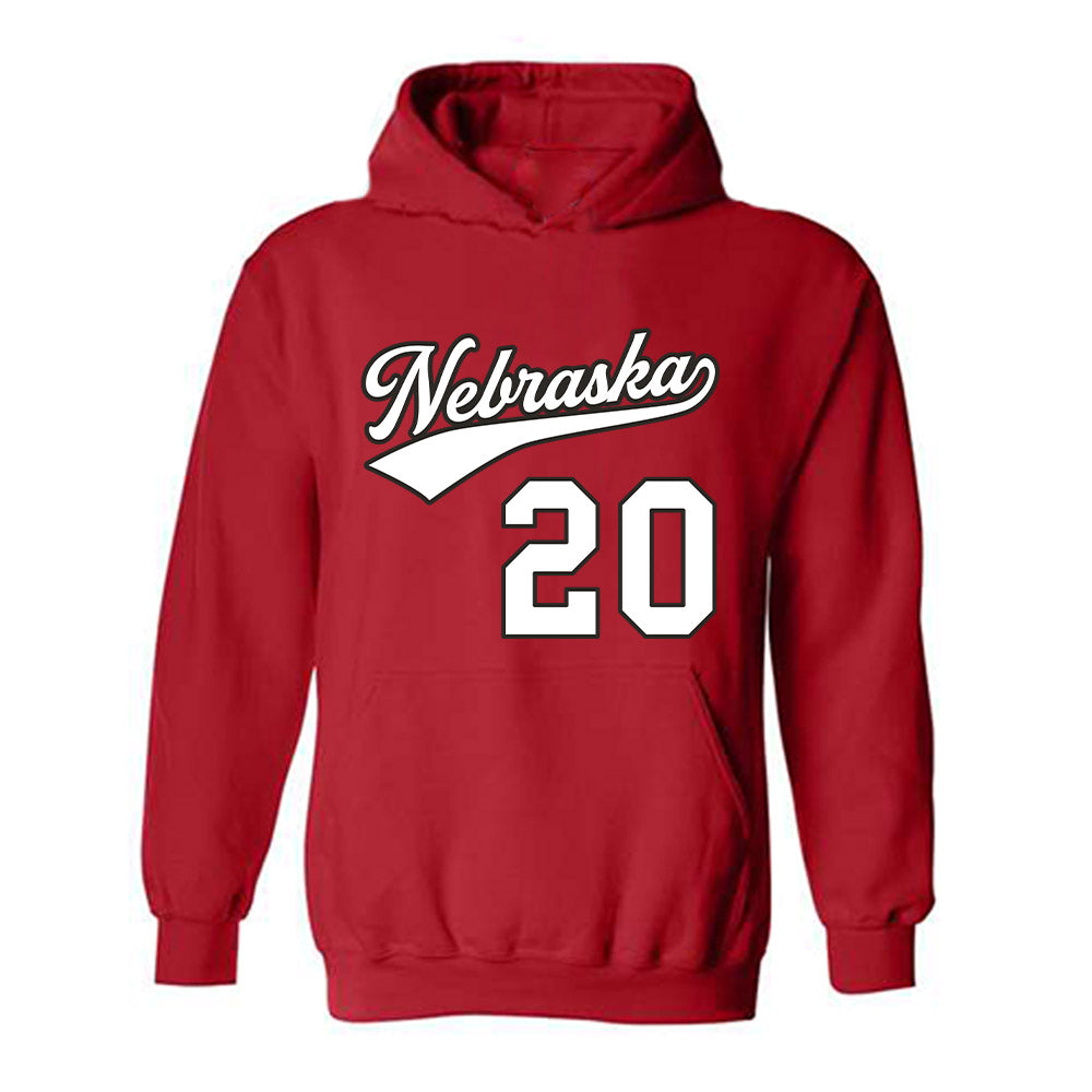 Nebraska - NCAA Women's Volleyball : Jayden Robinson - Replica Shersey Hooded Sweatshirt-0
