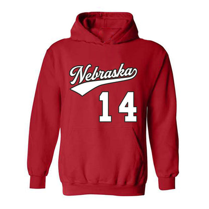 Nebraska - NCAA Women's Volleyball : Manaia Ogbechie - Replica Shersey Hooded Sweatshirt-0