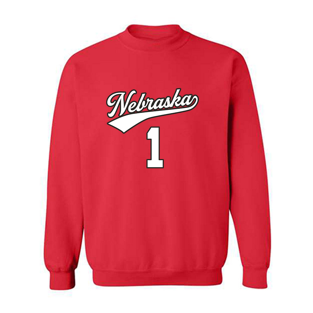 Nebraska - NCAA Women's Volleyball : Olivia Mauch - Replica Shersey Crewneck Sweatshirt-0