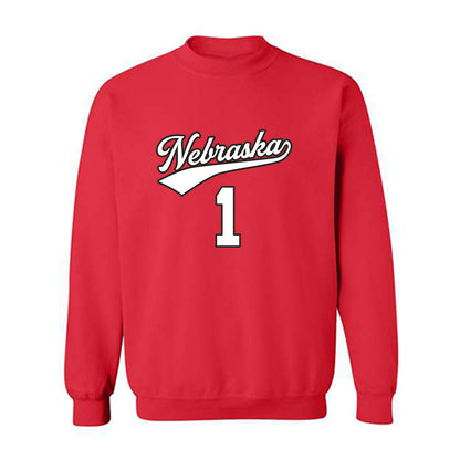 Nebraska - NCAA Women's Volleyball : Olivia Mauch - Replica Shersey Crewneck Sweatshirt-0