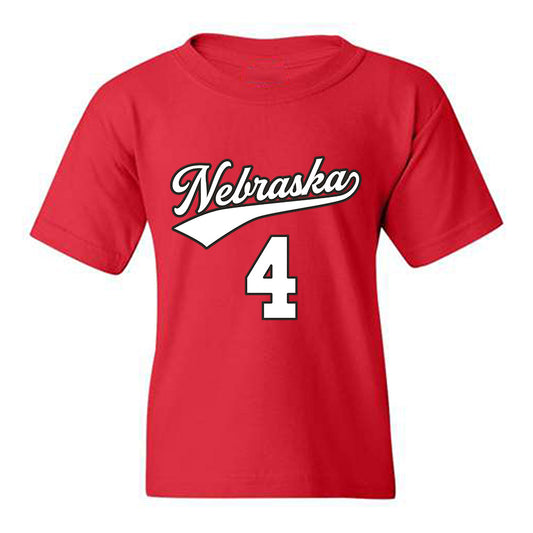 Nebraska - NCAA Women's Volleyball : Campbell Flynn - Replica Shersey Youth T-Shirt-0