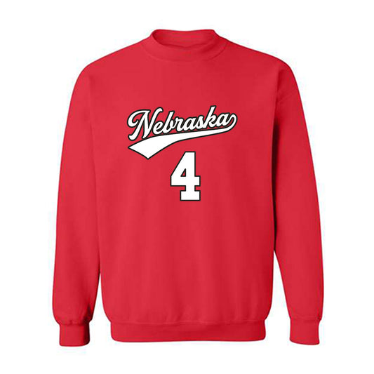 Nebraska - NCAA Women's Volleyball : Campbell Flynn - Replica Shersey Crewneck Sweatshirt-0