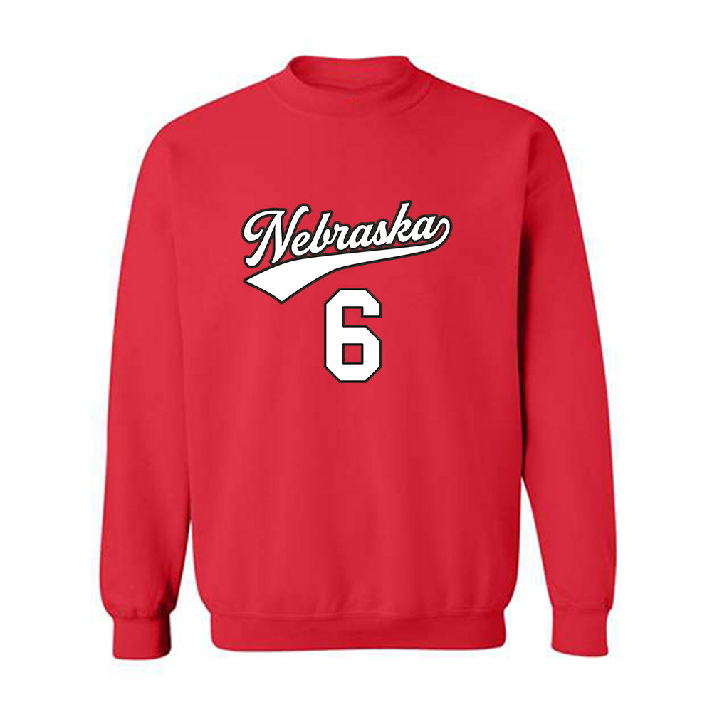 Nebraska - NCAA Women's Volleyball : Laney Choboy - Replica Shersey Crewneck Sweatshirt-0