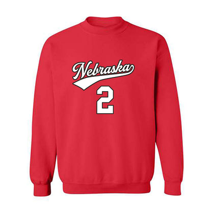 Nebraska - NCAA Women's Volleyball : Harper Murray - Replica Shersey Crewneck Sweatshirt-0