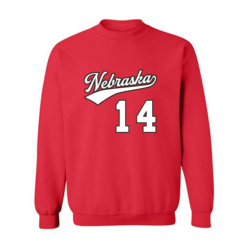Nebraska - NCAA Women's Volleyball : Manaia Ogbechie - Replica Shersey Crewneck Sweatshirt-0