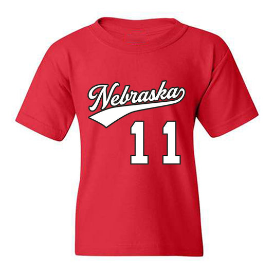 Nebraska - NCAA Women's Volleyball : Teraya Sigler - Replica Shersey Youth T-Shirt-0