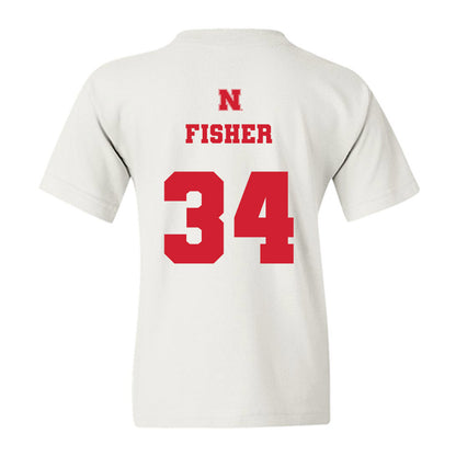 Nebraska - NCAA Women's Basketball : Emily Fisher - Generic Shersey Youth T-Shirt-1