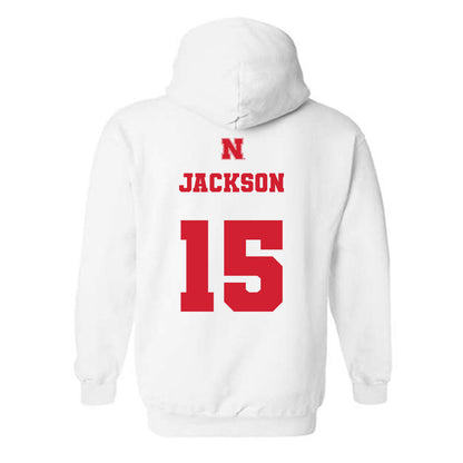 Nebraska - NCAA Women's Volleyball : Andi Jackson - Generic Shersey Hooded Sweatshirt-1