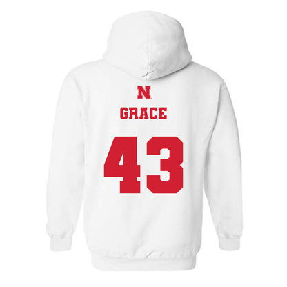 Nebraska - NCAA Baseball : Cooper Grace - Generic Shersey Hooded Sweatshirt-1