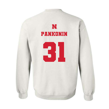 Nebraska - NCAA Baseball : Auden Pankonin - Generic Shersey Crewneck Sweatshirt-1