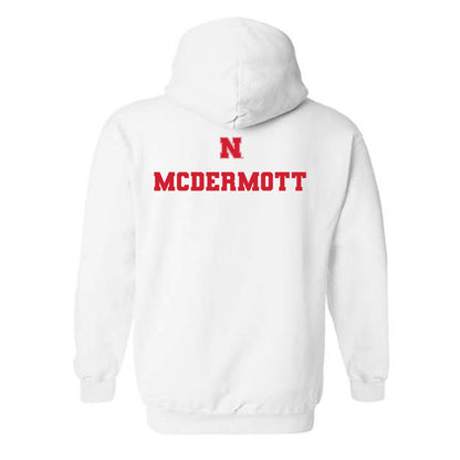 Nebraska - NCAA Men's Golf : Evan McDermott - Generic Shersey Hooded Sweatshirt-1