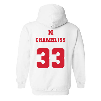 Nebraska - NCAA Football : Owen Chambliss - Generic Shersey Hooded Sweatshirt-1