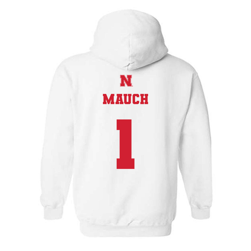 Nebraska - NCAA Women's Volleyball : Olivia Mauch - Generic Shersey Hooded Sweatshirt-1