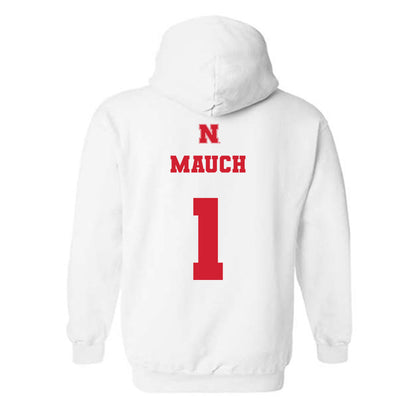 Nebraska - NCAA Women's Volleyball : Olivia Mauch - Generic Shersey Hooded Sweatshirt-1