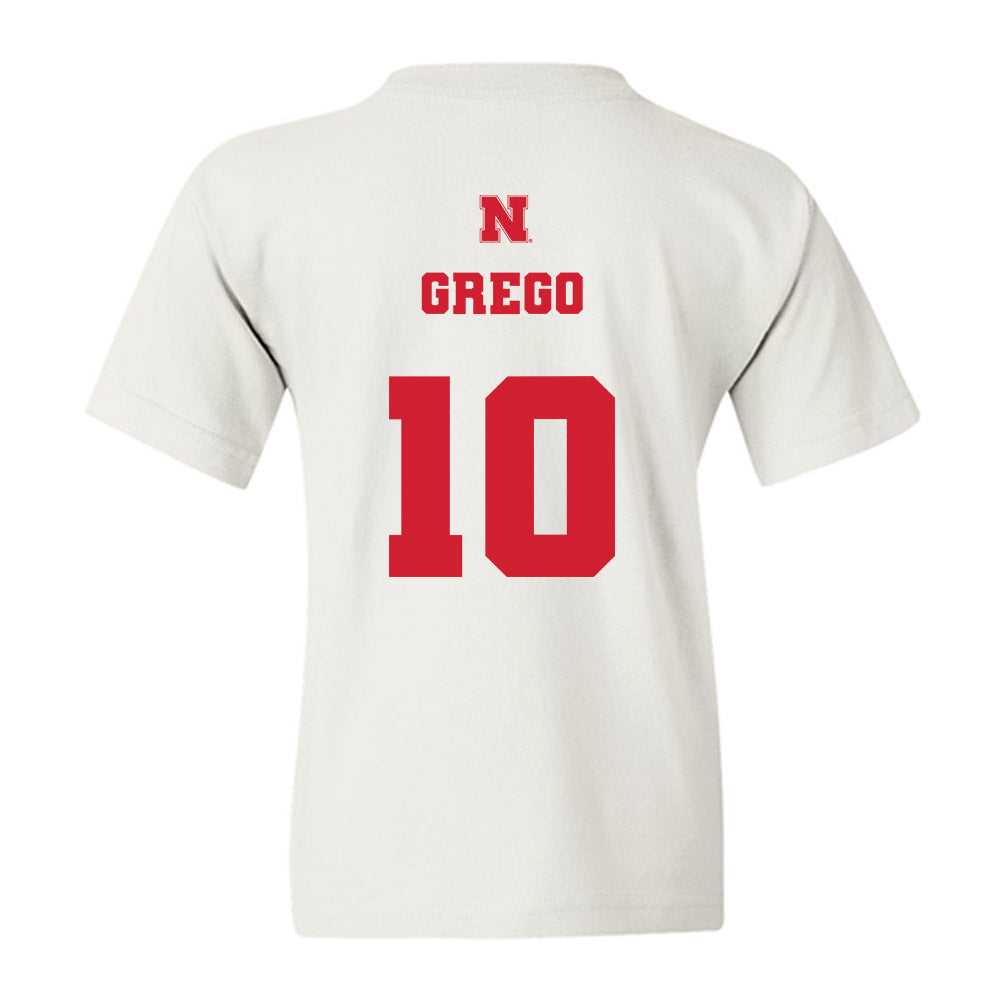 Nebraska - NCAA Baseball : Drew Grego - Generic Shersey Youth T-Shirt-1