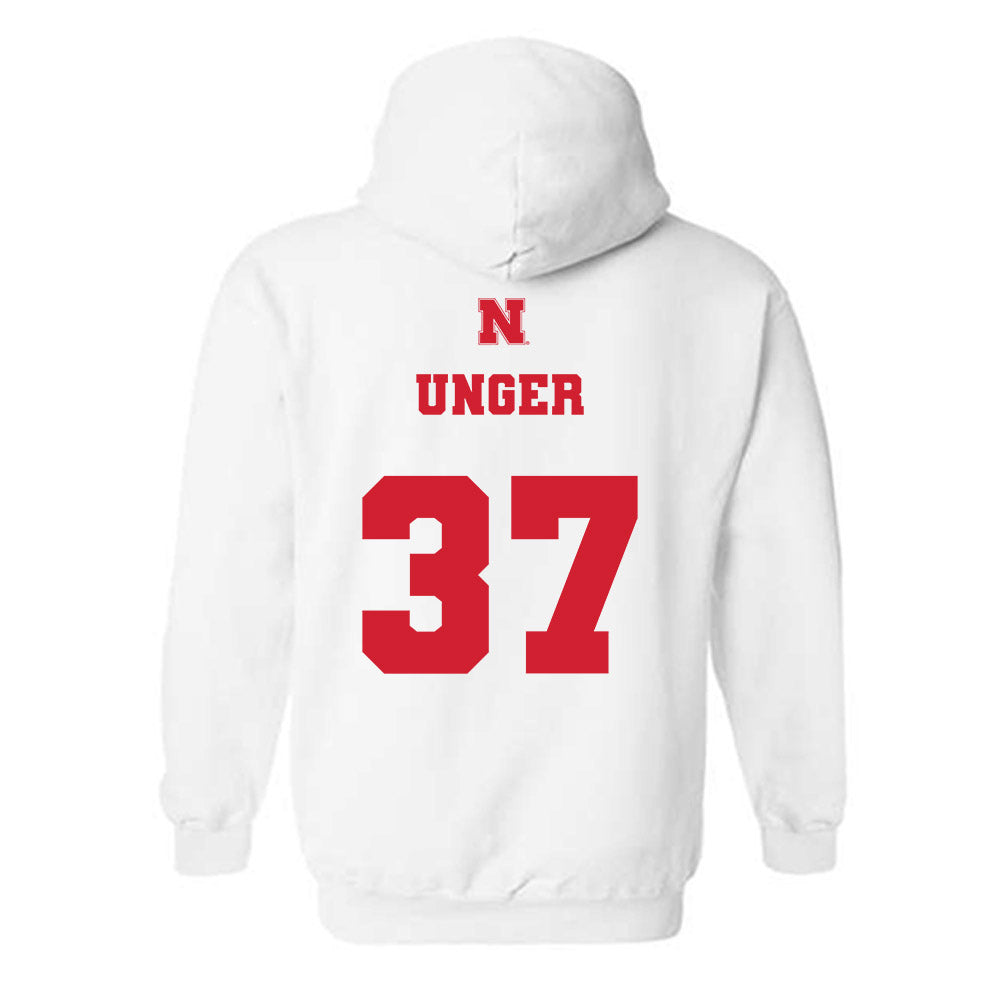 Nebraska - NCAA Baseball : J'Shawn Unger - Generic Shersey Hooded Sweatshirt-1