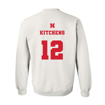 Nebraska - NCAA Baseball : Cole Kitchens - Generic Shersey Crewneck Sweatshirt-1