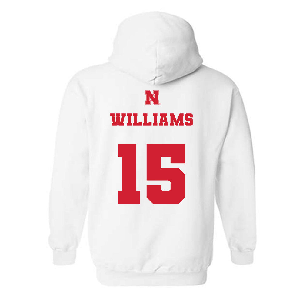 Nebraska - NCAA Softball : Kennadi Williams - Generic Shersey Hooded Sweatshirt-1