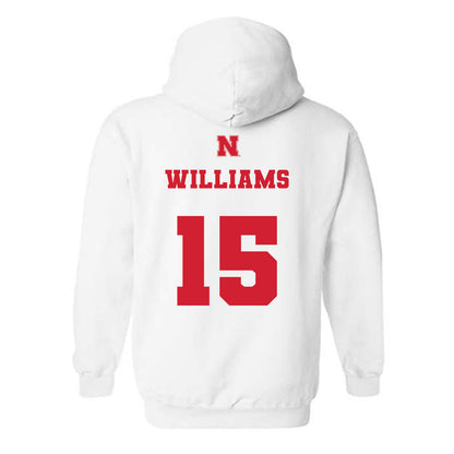 Nebraska - NCAA Softball : Kennadi Williams - Generic Shersey Hooded Sweatshirt-1