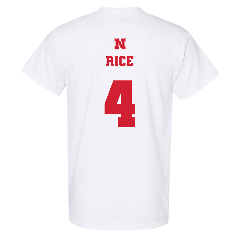 Nebraska - NCAA Men's Basketball : Colin Rice - Generic Shersey T-Shirt-1