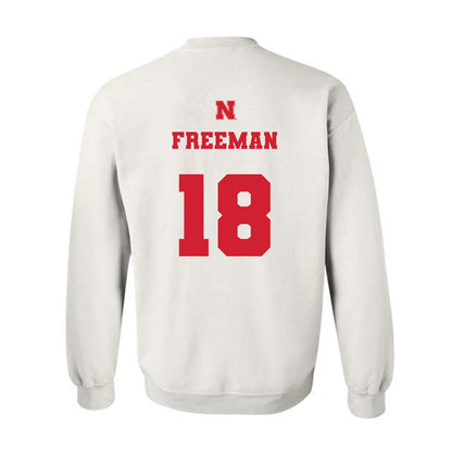 Nebraska - NCAA Baseball : Preston Freeman Freeman - Generic Shersey Crewneck Sweatshirt-1