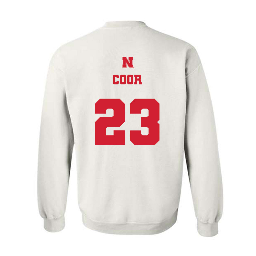 Nebraska - NCAA Softball : Hannah Coor - Generic Shersey Crewneck Sweatshirt-1
