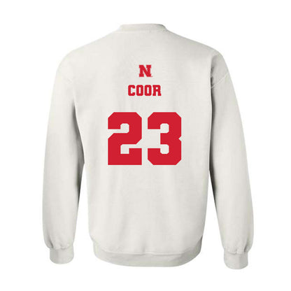 Nebraska - NCAA Softball : Hannah Coor - Generic Shersey Crewneck Sweatshirt-1