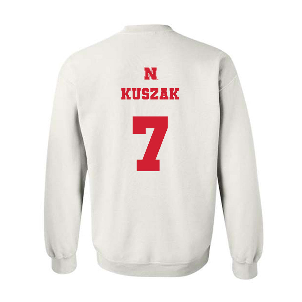 Nebraska - NCAA Softball : Ava Kuszak - Generic Shersey Crewneck Sweatshirt-1