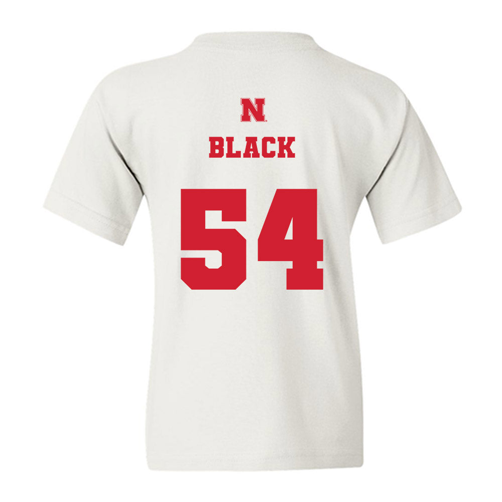 Nebraska - NCAA Football : Brendan Black - Generic Shersey Youth T-Shirt-1