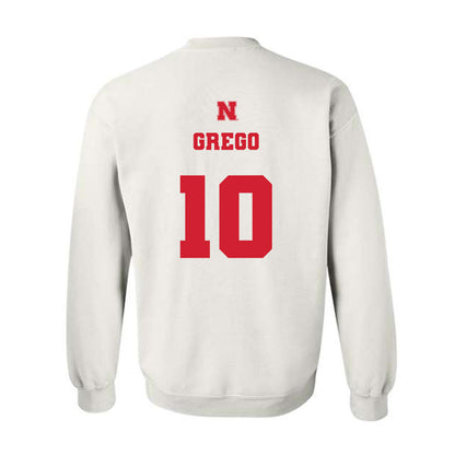 Nebraska - NCAA Baseball : Drew Grego - Generic Shersey Crewneck Sweatshirt-1