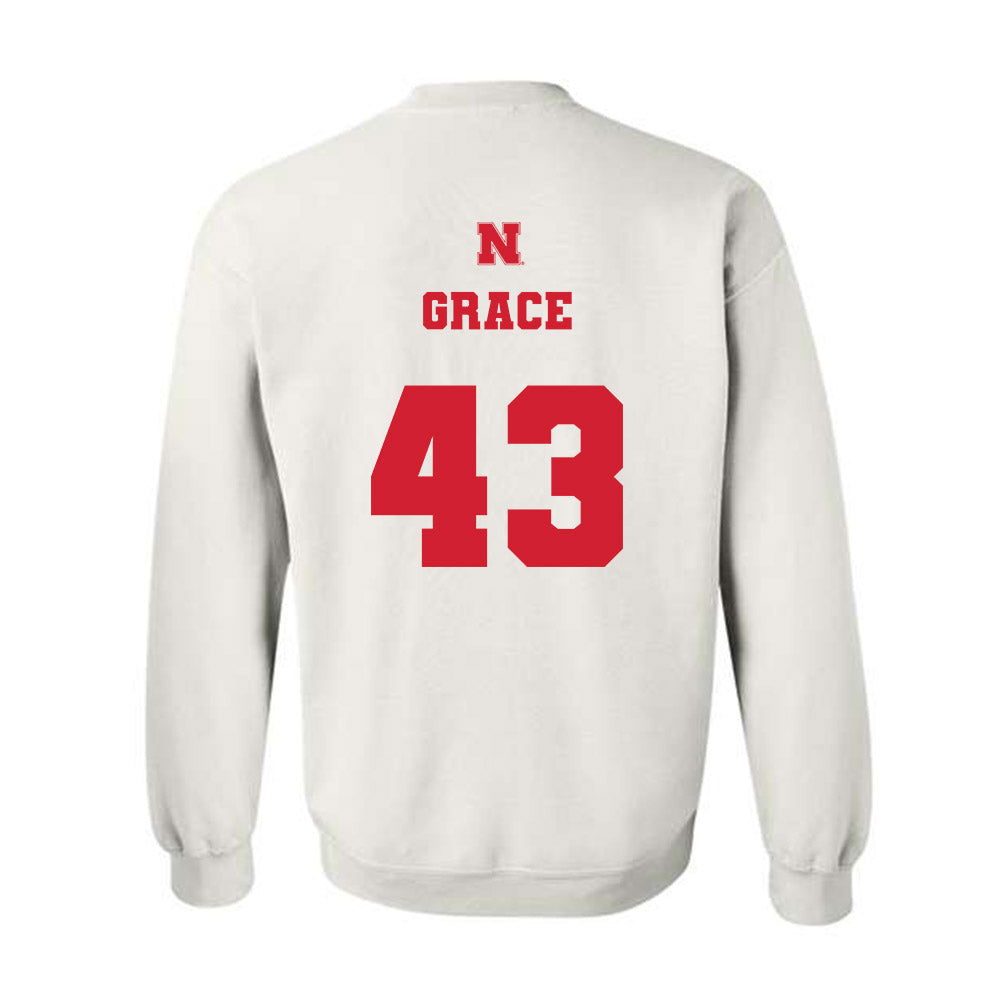 Nebraska - NCAA Baseball : Cooper Grace - Generic Shersey Crewneck Sweatshirt-1