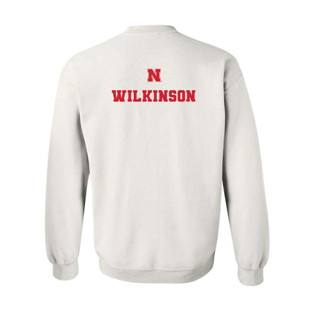 Nebraska - NCAA Men's Basketball : Damon Wilkinson - Generic Shersey Crewneck Sweatshirt-1