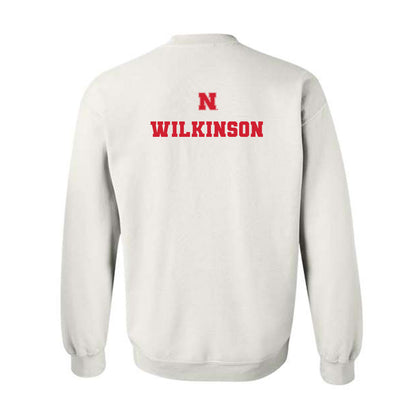 Nebraska - NCAA Men's Basketball : Damon Wilkinson - Generic Shersey Crewneck Sweatshirt-1
