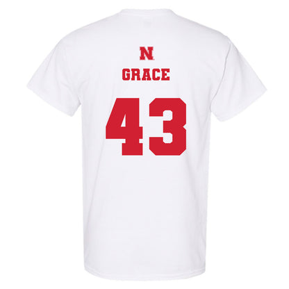 Nebraska - NCAA Baseball : Cooper Grace - Generic Shersey T-Shirt-1