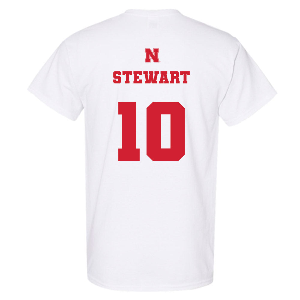 Nebraska - NCAA Women's Basketball : Madeline Stewart - Generic Shersey T-Shirt-1
