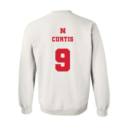 Nebraska - NCAA Men's Basketball : Leo Curtis - Generic Shersey Crewneck Sweatshirt-1