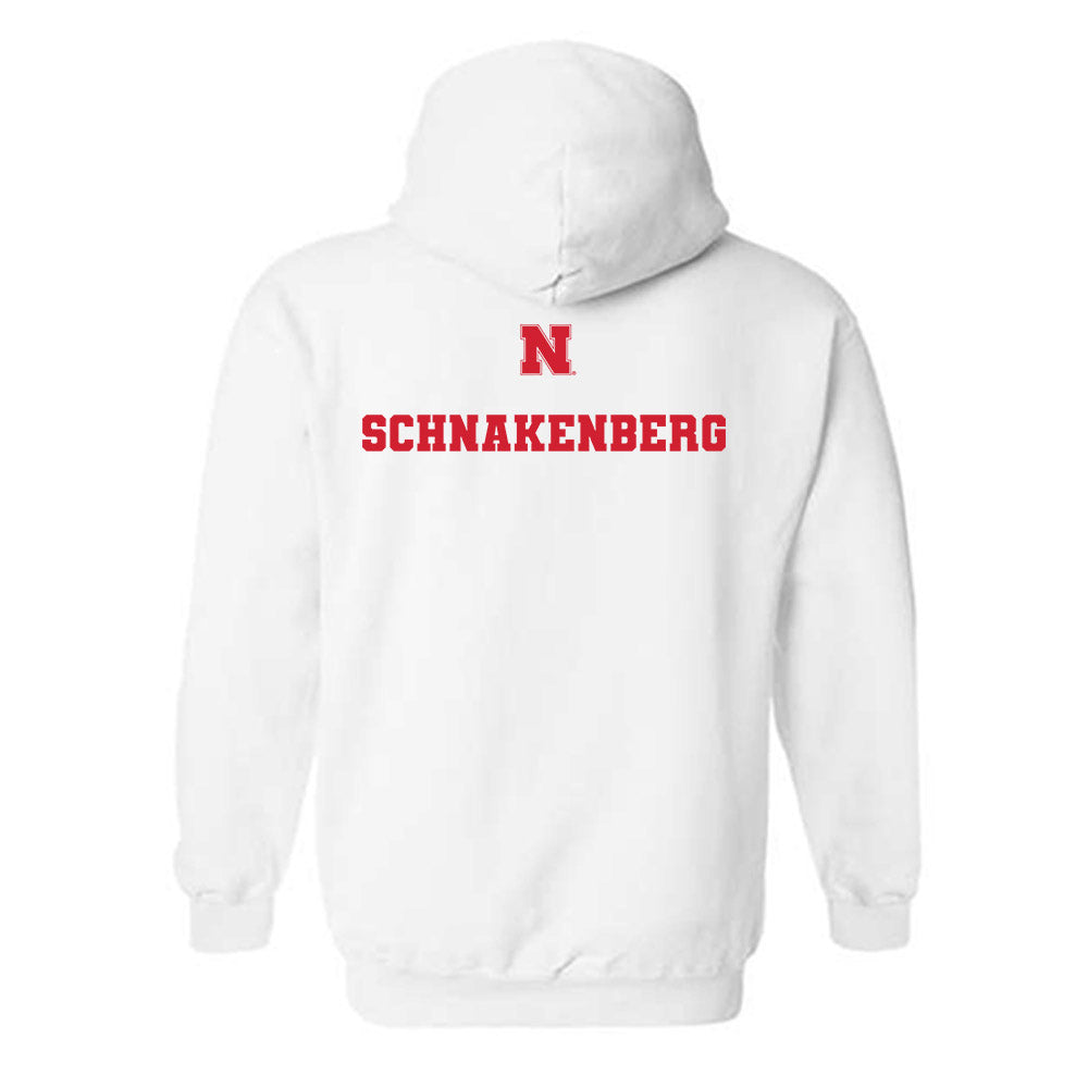 Nebraska - NCAA Men's Track & Field : Seth Schnakenberg - Generic Shersey Hooded Sweatshirt-1