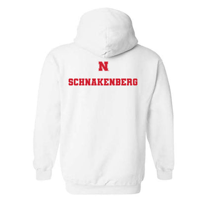 Nebraska - NCAA Men's Track & Field : Seth Schnakenberg - Generic Shersey Hooded Sweatshirt-1