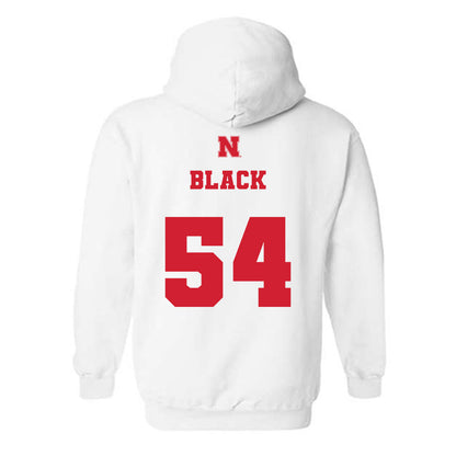 Nebraska - NCAA Football : Brendan Black - Generic Shersey Hooded Sweatshirt-1
