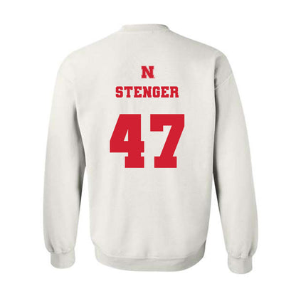 Nebraska - NCAA Football : Gage Stenger - Generic Shersey Crewneck Sweatshirt-1