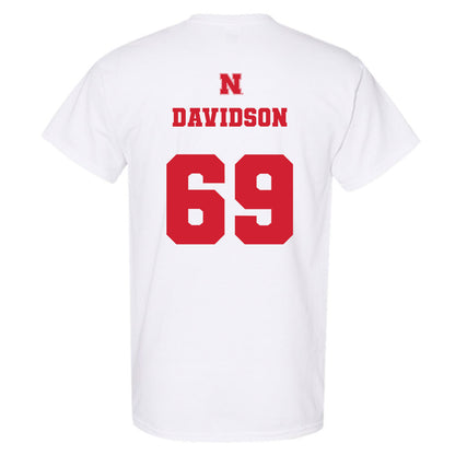 Nebraska - NCAA Football : Landen Davidson - Generic Shersey T-Shirt-1