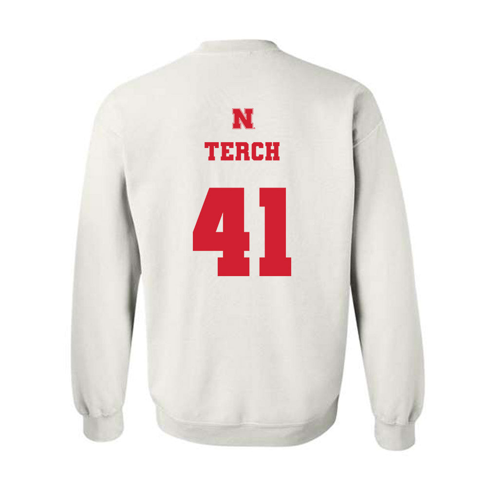 Nebraska - NCAA Football : Tanner Terch - Generic Shersey Crewneck Sweatshirt-1