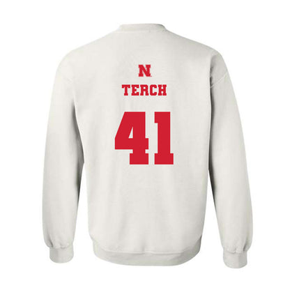 Nebraska - NCAA Football : Tanner Terch - Generic Shersey Crewneck Sweatshirt-1