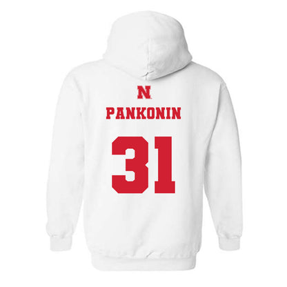 Nebraska - NCAA Baseball : Auden Pankonin - Generic Shersey Hooded Sweatshirt-1