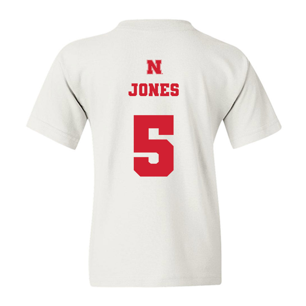 Nebraska - NCAA Football : Mason Jones - Generic Shersey Youth T-Shirt-1