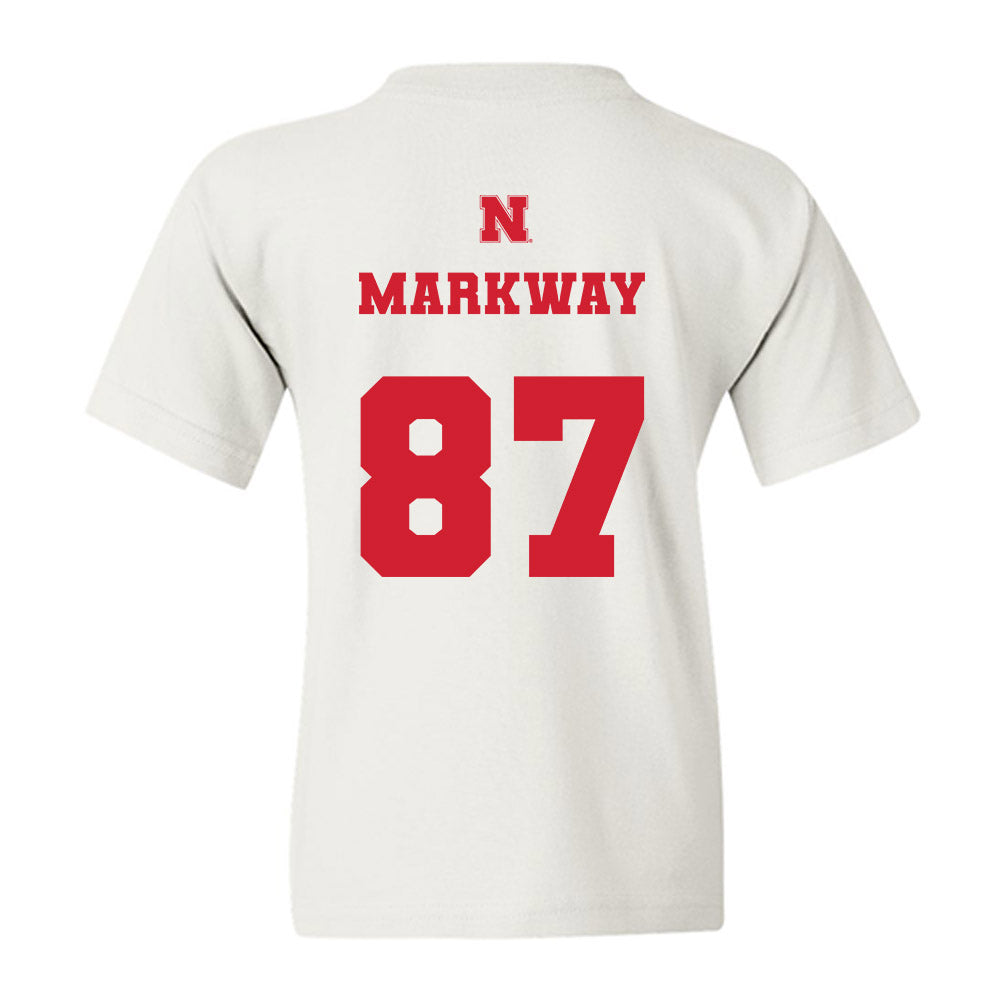 Nebraska - NCAA Football : Mac Markway - Generic Shersey Youth T-Shirt-1