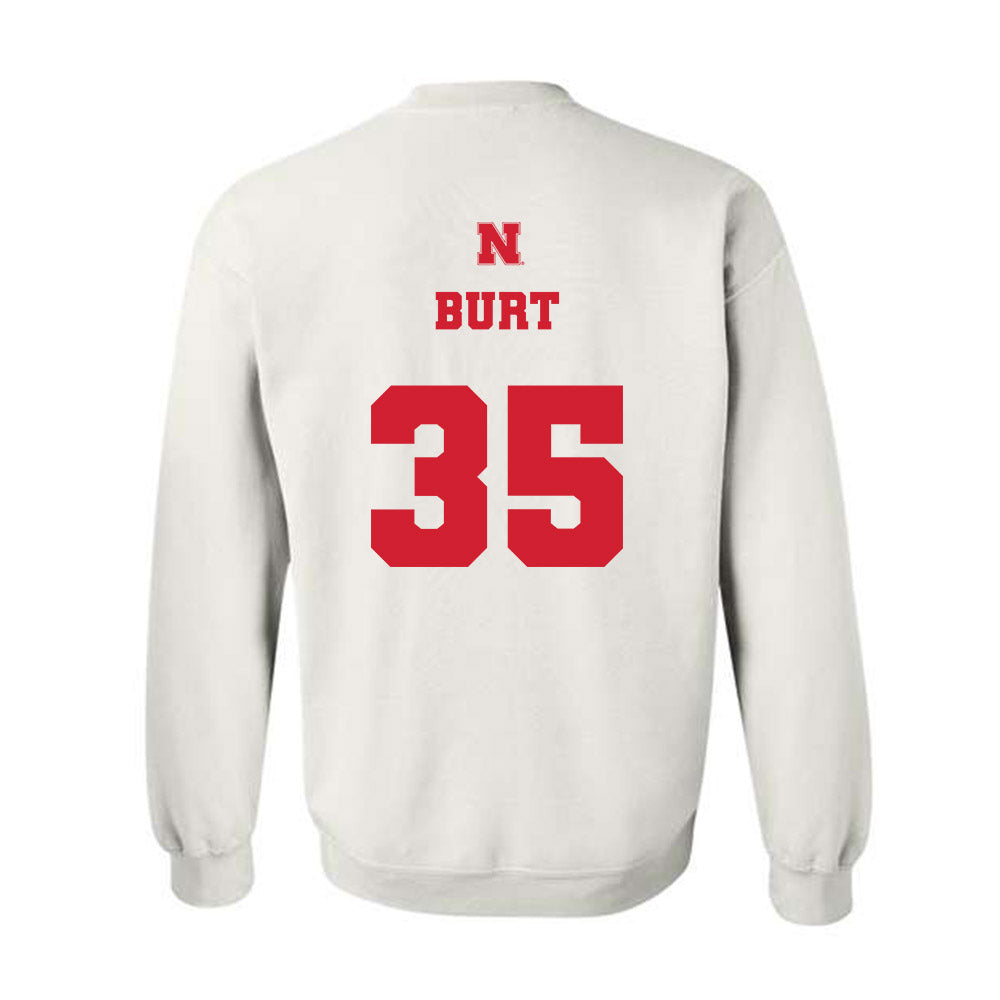 Nebraska - NCAA Men's Basketball : Henry Burt - Generic Shersey Crewneck Sweatshirt-1