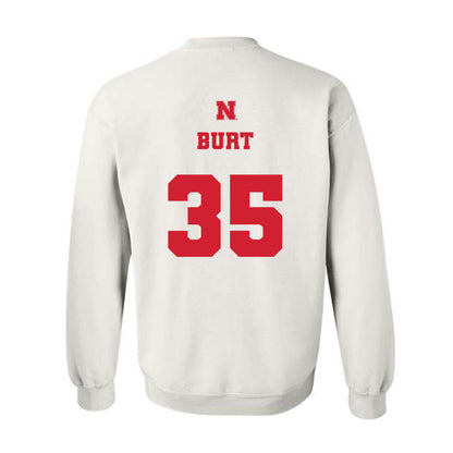 Nebraska - NCAA Men's Basketball : Henry Burt - Generic Shersey Crewneck Sweatshirt-1